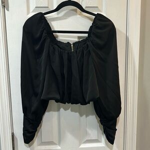 Dressy Balloon crop blouse